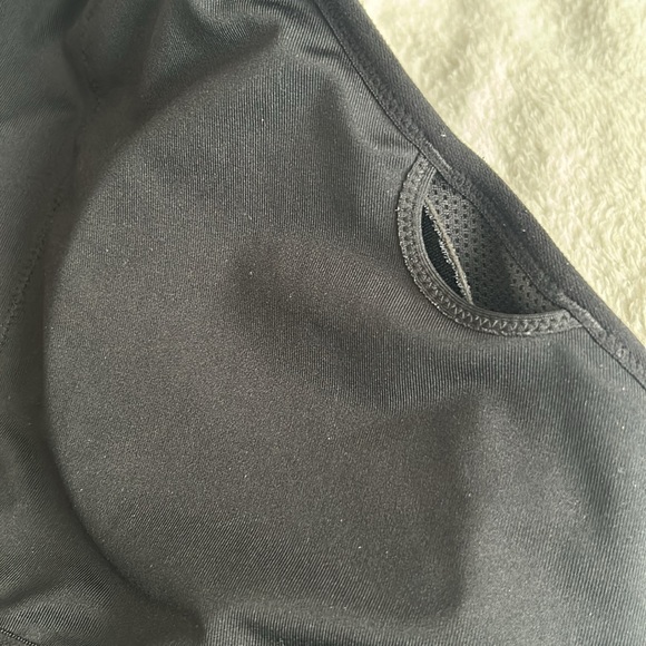 Nike Dri-Fit High Neck Racer Back Sports Bra Black - Picture 8 of 10